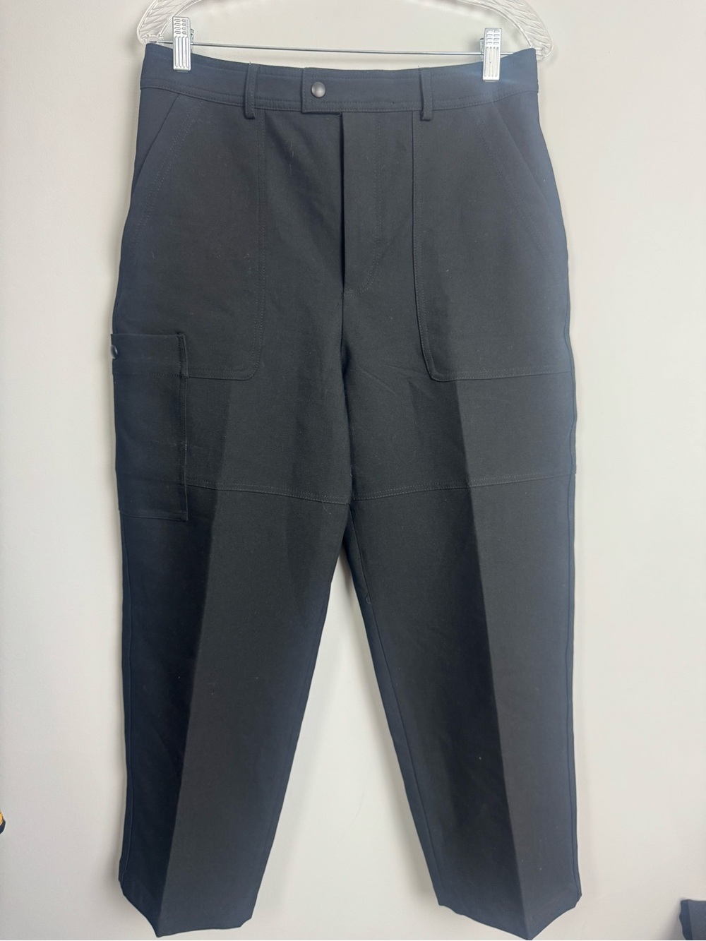 ZARA | Black Utility Cargo Straight Leg Pants Women’s Size Large - Picture 2 of 10
